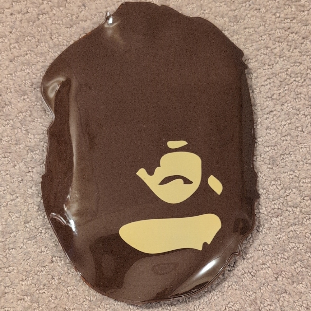 Bape A Bathing Ape Brown and Cream Face Mask NWT